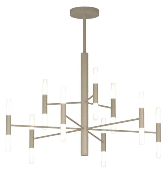Lampadario moderno top light space 1226 80 g9 led metallo acrilico - Top Light