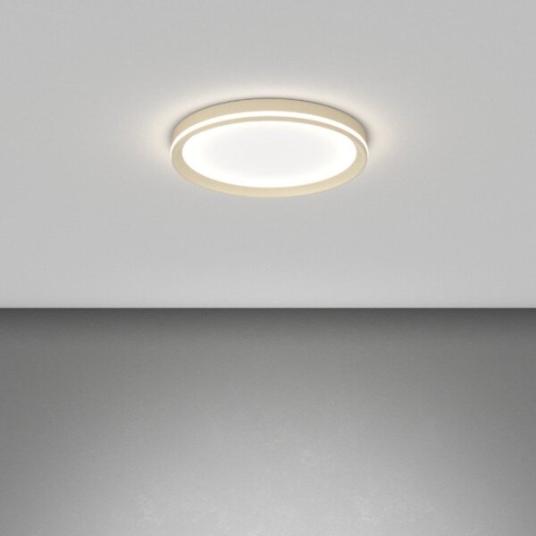 Plafoniera moderna top light aera 1222 40 led cct switch biemissione metallo acrilico - Top Light