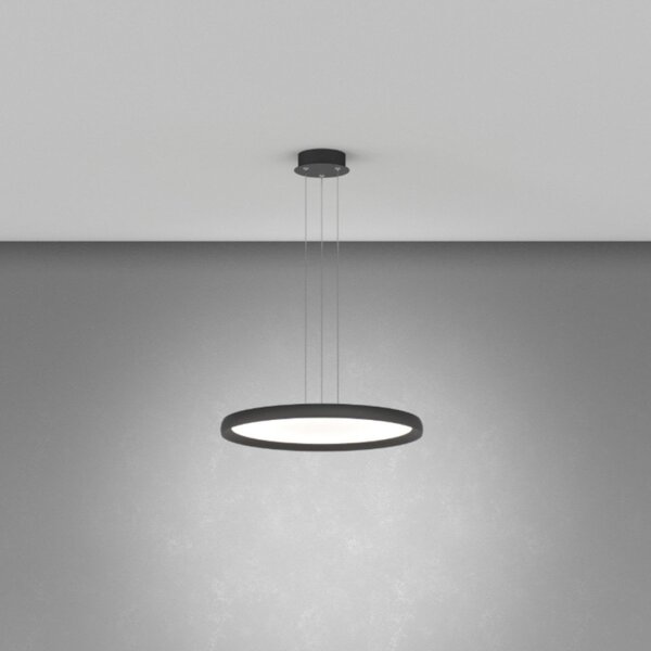 Lampadario moderna top light plana 1221 s50 led cct switch metallo acrilico - Top Light
