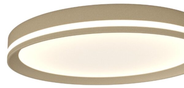 Plafoniera moderna top light aera 1222 40 led cct switch biemissione metallo acrilico - Top Light