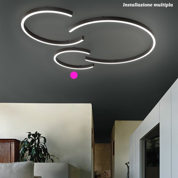 Plafoniera led fratelli braga hug 2159 tr50 1550lm - Fratelli Braga
