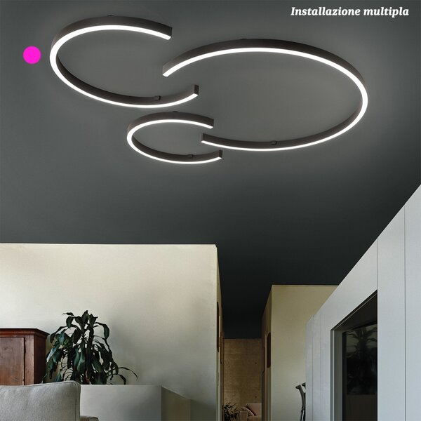 Plafoniera led fratelli braga hug 2159 tr60 1800lm - Fratelli Braga