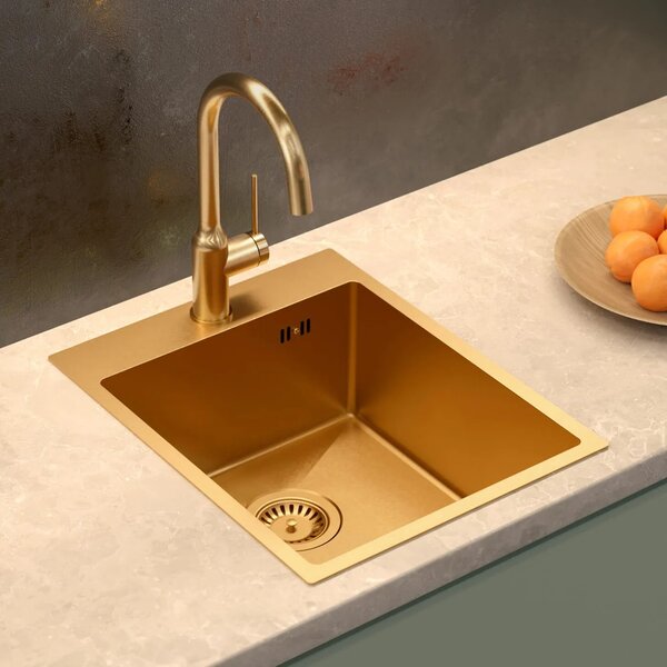 Lavello in acciaio RUSSEL 90 COPPER