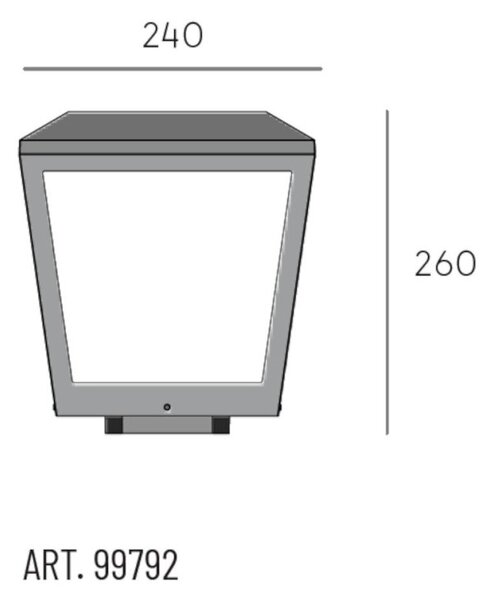 Lampada pavimento sovil illuminazione vista 99792 16 led ip65 alluminio termoplastico - Sovil Illuminazione