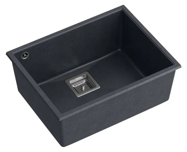 Lavello in granito DAVID 50 Black Metallic