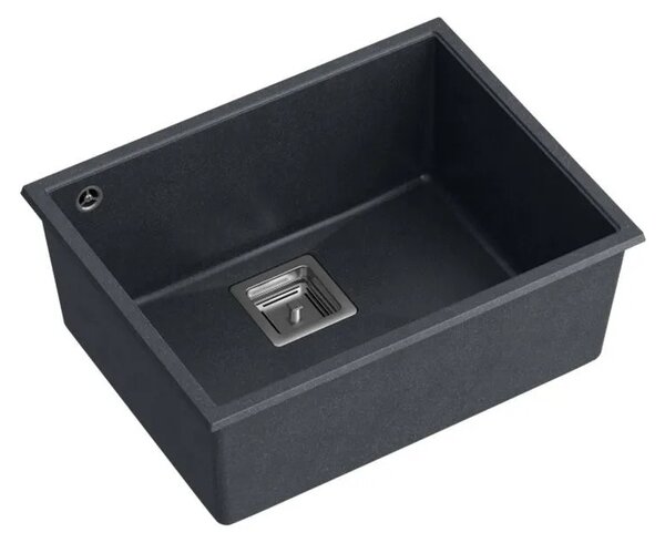 Lavello in granito DAVID 50 Black Metallic