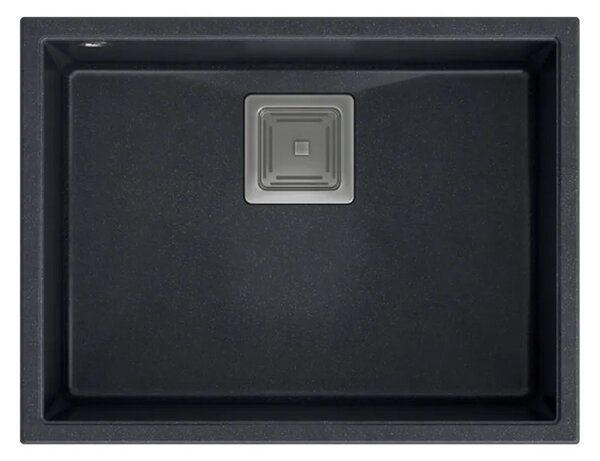 Lavello in granito DAVID 50 Black Metallic