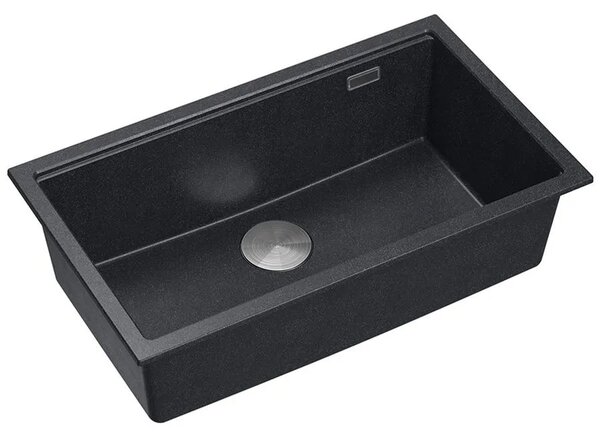 Lavello in granito Logan 110 Black Metallic