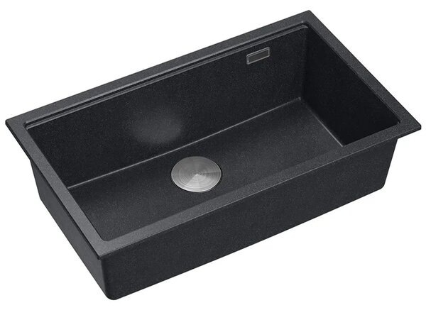 Lavello in granito Logan 110 Black Metallic