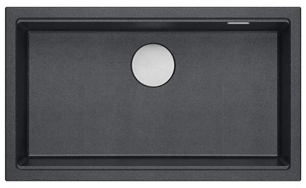 Lavello in granito Logan 110 Black Metallic
