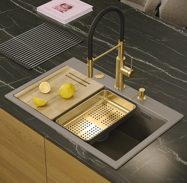 Lavello in granito MARC 110 WORKSTATION Beige