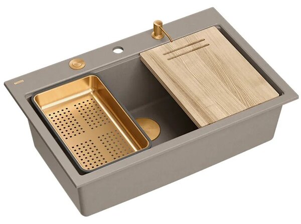 Lavello in granito MARC 110 WORKSTATION Beige