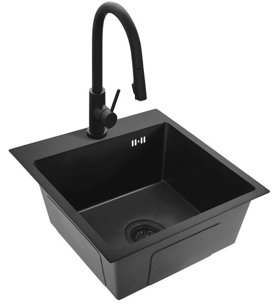 Lavello in acciaio Leo 40 Black