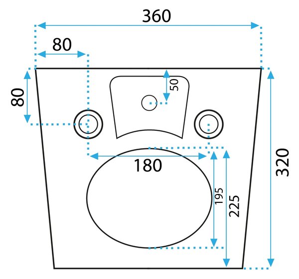 Bidet sospeso Rea Carlo Mini