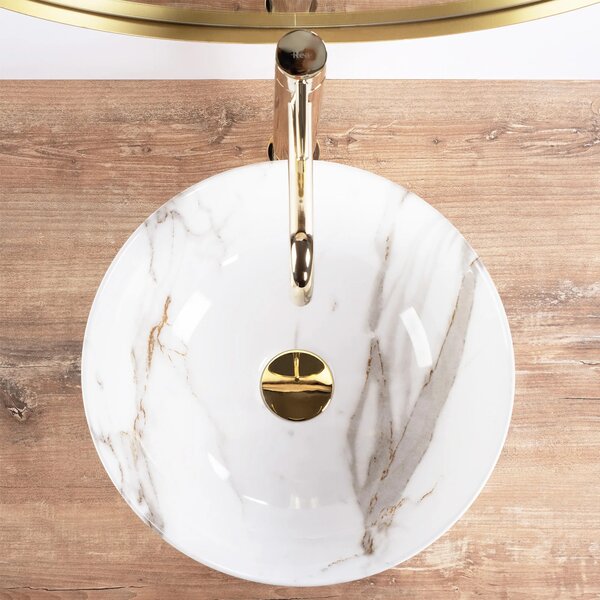 Lavabo da appoggio REA STELLA Aiax Shiny