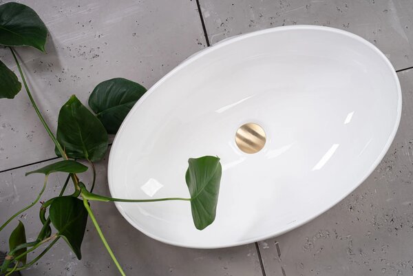 Lavabo da appoggio in ceramica REA Maya