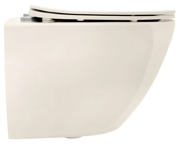 Vaso WC sospeso REA Carlo Mini Rimless Ecru