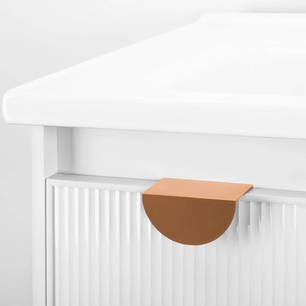 Set di mobili da bagno con lavabo Mario 60cm White