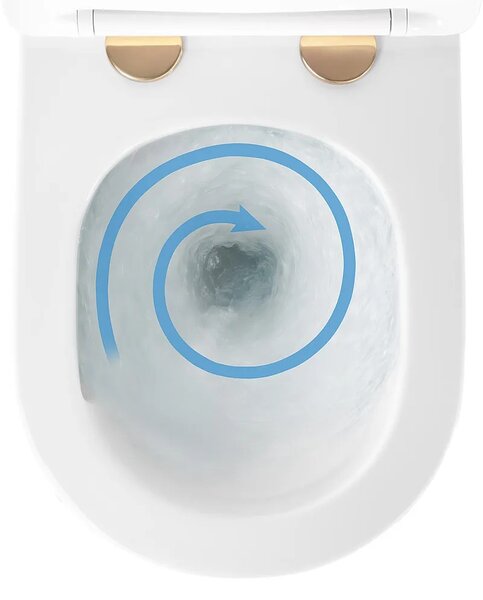 Vaso WC sospeso Rea Carlo Mini Tornado NFQ GOLD EDGE