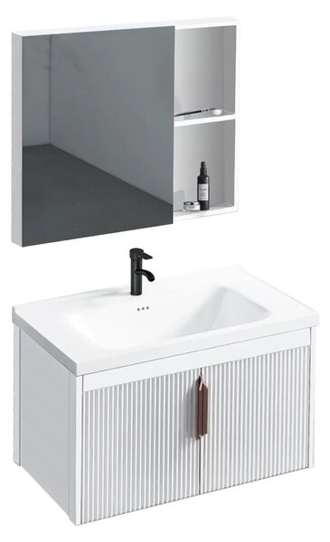 Set di mobili da bagno con lavabo Astor 60cm White