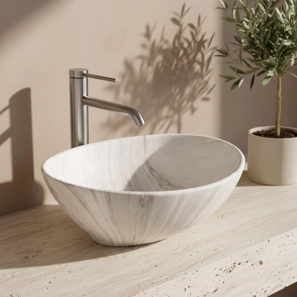 Lavabo da appoggio Rea Sofia Ash Matt