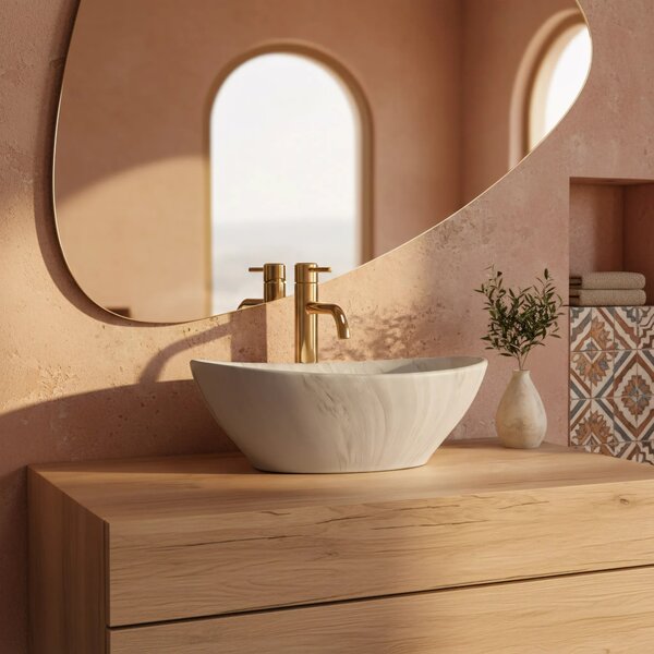 Lavabo da appoggio Rea Sofia Ash Matt