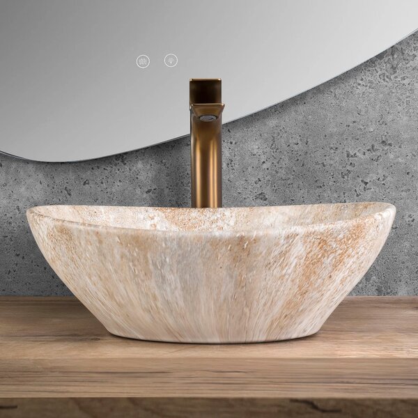 Lavabo da appoggio Rea Sofia Savana Matt