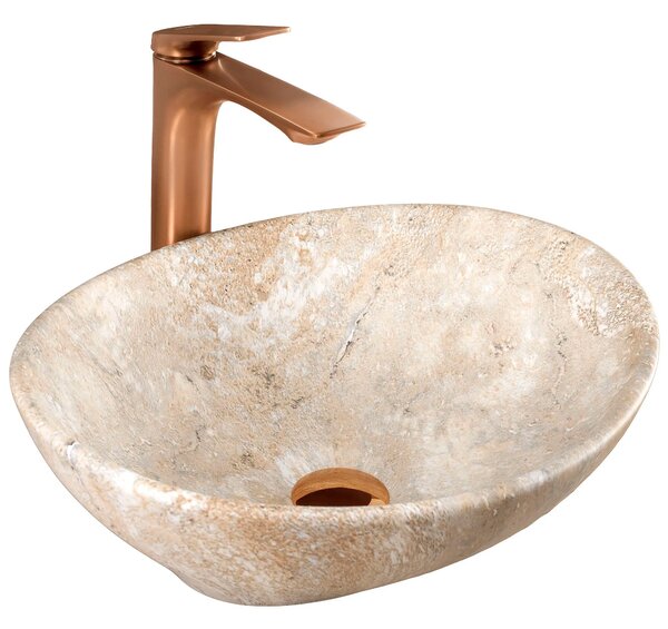 Lavabo da appoggio Rea Sofia Savana Matt