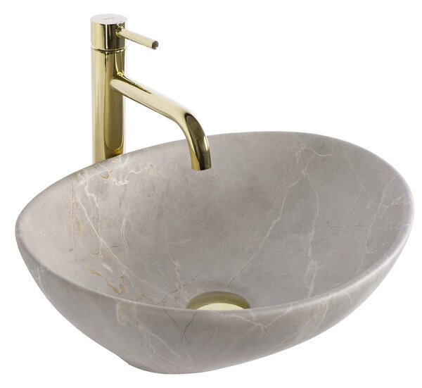 Lavabo da appoggio Rea Sofia Beige Matt