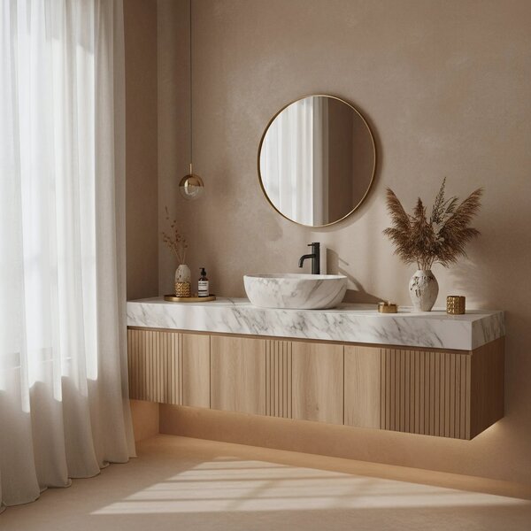 Lavabo da appoggio Rea Amelia ASH MATT