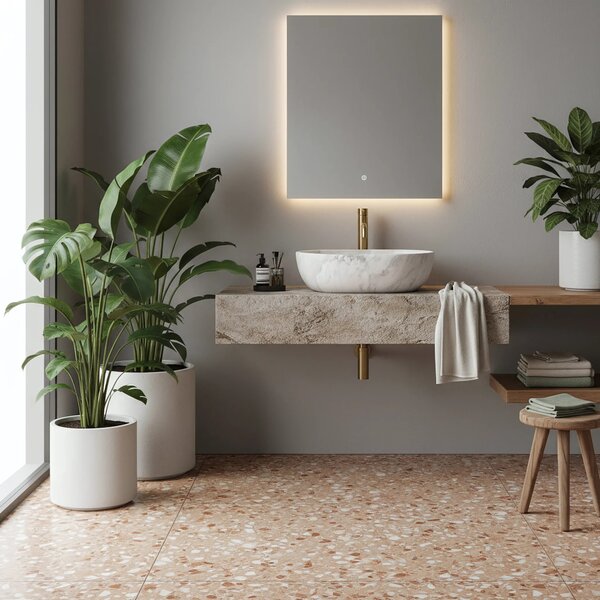 Lavabo da appoggio Rea Amelia ASH MATT
