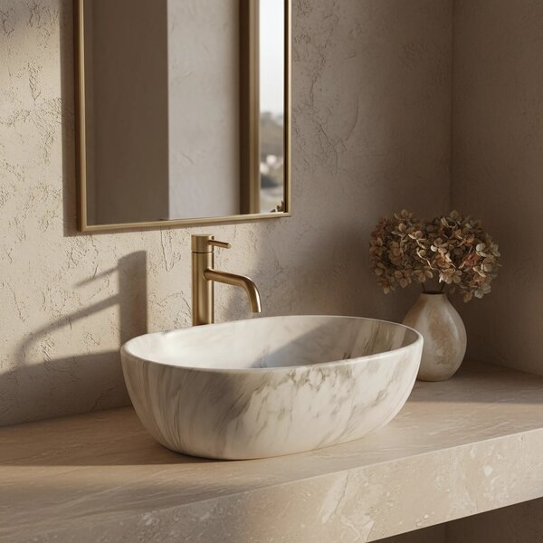 Lavabo da appoggio Rea Amelia ASH MATT