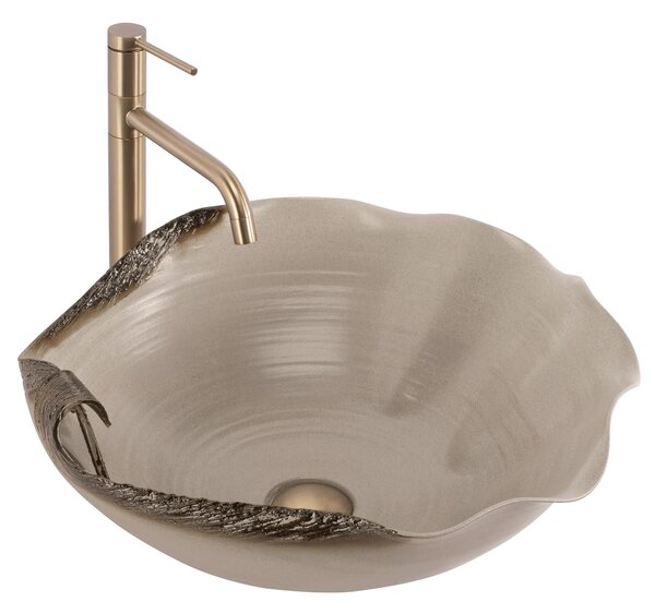 Lavabo da appoggio in ceramica REA HM-22 Handmade ART