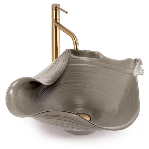 Lavabo da appoggio in ceramica REA HM-17 Handmade ART