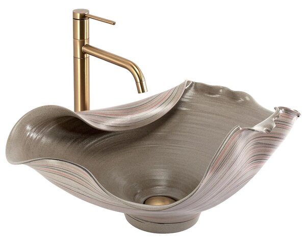 Lavabo da appoggio in ceramica REA HM-17 Handmade ART