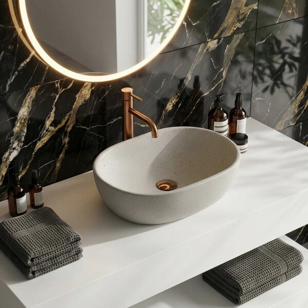 Lavabo da appoggio Rea Amelia Sandy