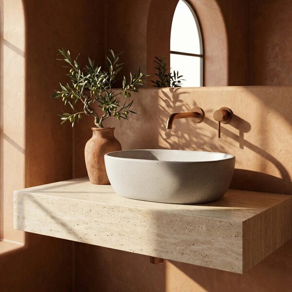 Lavabo da appoggio Rea Amelia Sandy