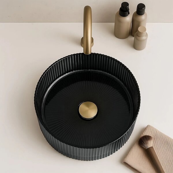 Lavabo da appoggio Rea Ingrid 35 Black