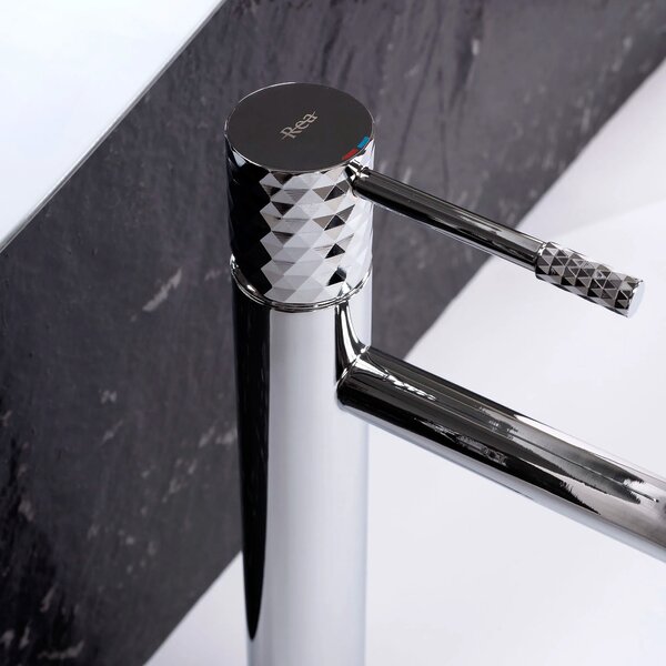 Rubinetto da lavabo Rea Lungo Diamond Chrome High