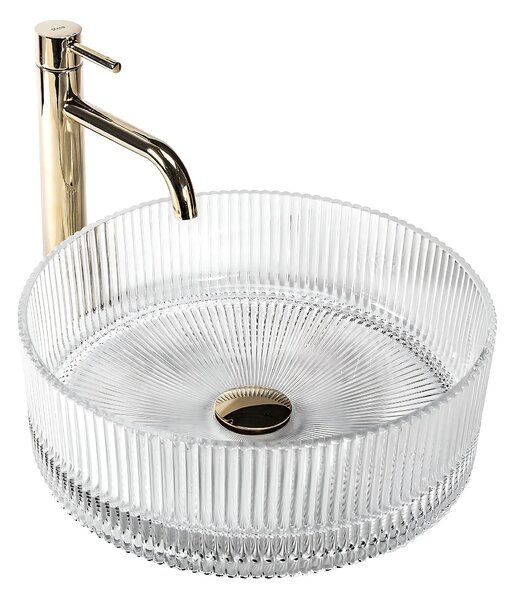 Lavabo da appoggio Rea Ingrid 35 Transparent
