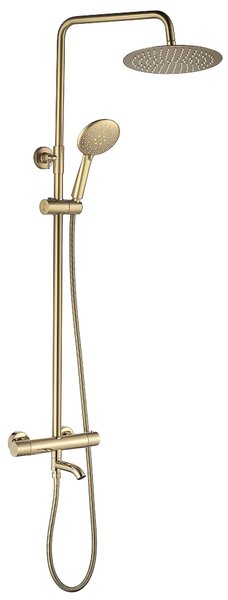 Set Doccia da incasso con Termostatato Lungo Diamond Gold