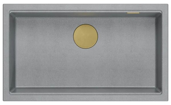 Lavello in granito Logan 110 Grey Metallic
