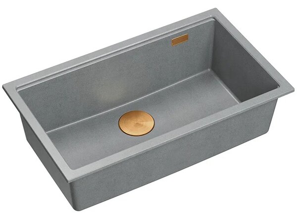 Lavello in granito Logan 110 Grey Metallic