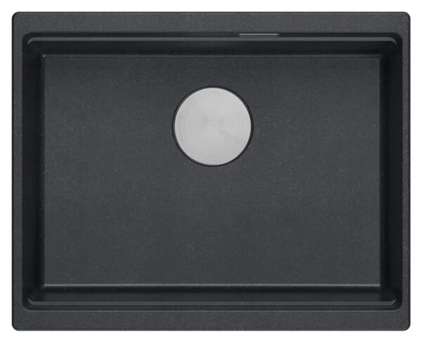 Lavello in granito Logan 100 Black Metallic