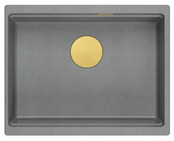 Lavello in granito Logan 100 Grey Metallic