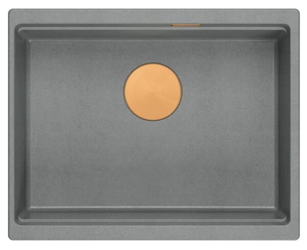 Lavello in granito Logan 100 Grey Metallic