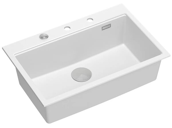 Lavello in granito MARC 110 WORKSTATION White