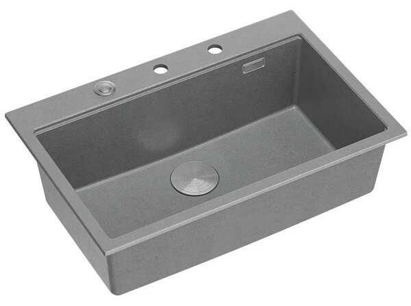 Lavello in granito MARC 110 WORKSTATION Grey Metallic