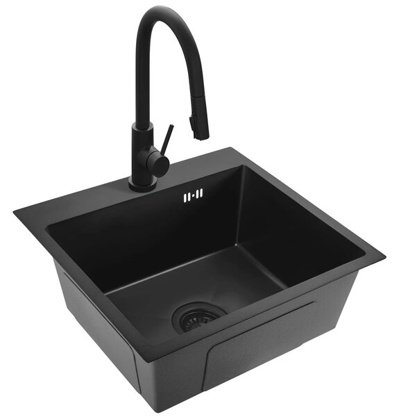 Lavello in acciaio Leo 50 Black