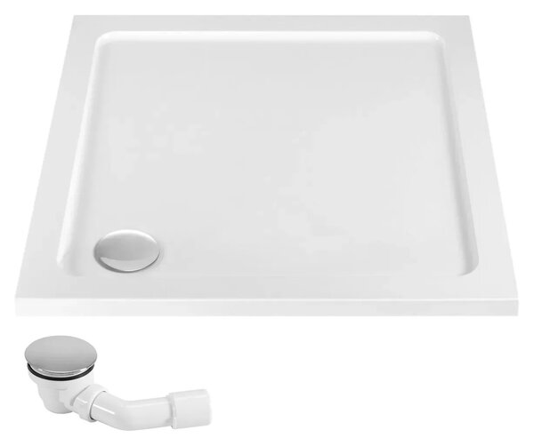 Piatto doccia acrilico Rea Savoy White 80x80